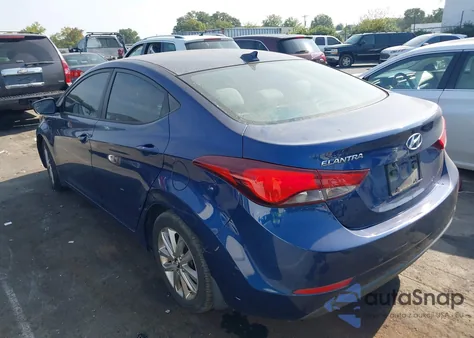 2016 Hyundai Elantra Se from USA, damaged, VIN 5NPDH4AE7GH734546